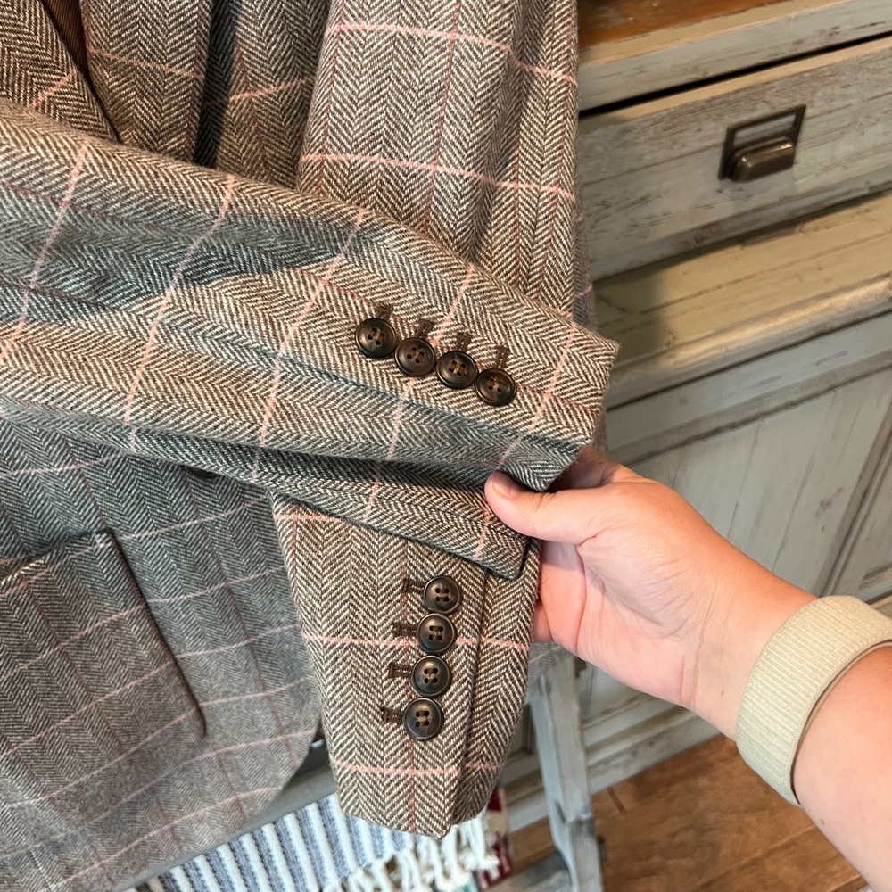 Madewell women’s Larsen blazer plaid jacket size XXS - Picture 5 of 12
